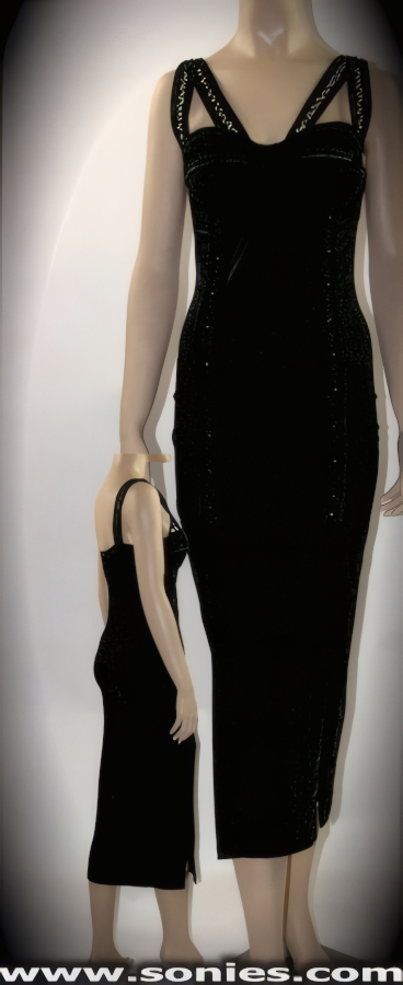 Body-Loving, Sleek Stretch Satin Lycra Pull-On Long Gown