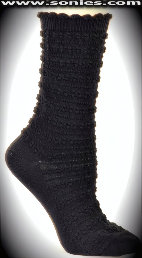 Miss Stylish Cotton Dress Socks with Mesmerizing Pucker