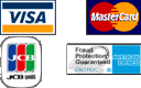 VISA, MasterCard, American Express and JCB