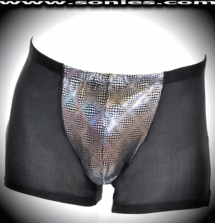 Braith sheer brash net with Lycra shorts and zipper sides