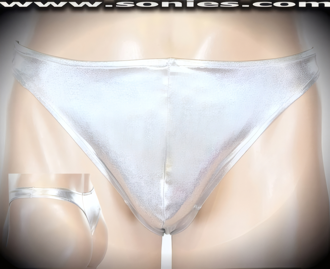 Man's Wildspitze Lamé Lycra dance-wear thong underwear