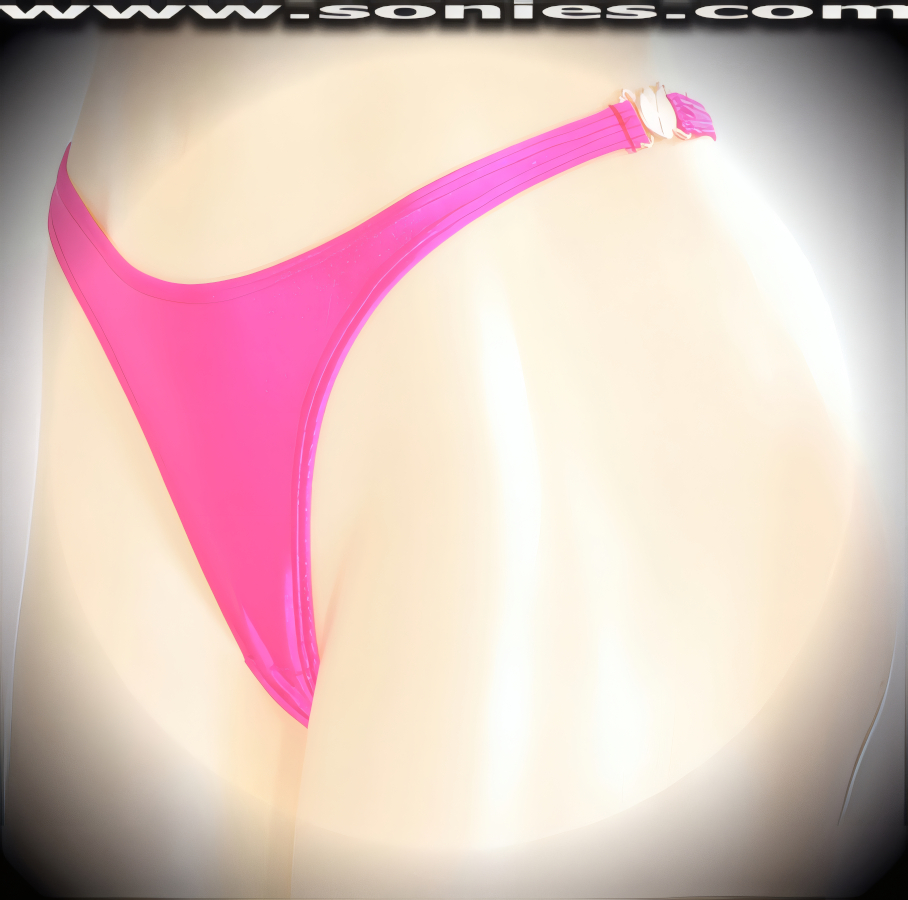 Hot pink Annapurna Lycra thong with breakaway side clasps