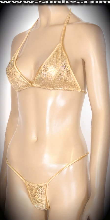Zetes Glitter Hologram Bikini Set