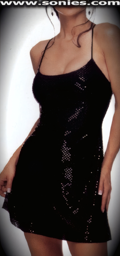 Yesenia Sequin Lurex Slip Mini Dress