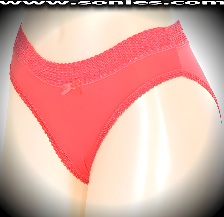Phaistos Stretch Bikini-Cut Panty with Satin Bow