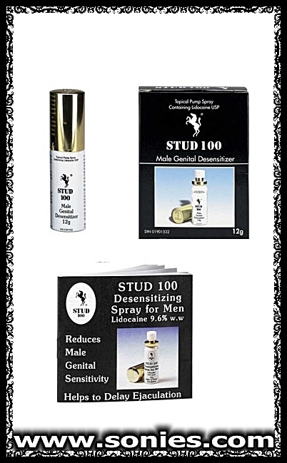 Stud 100, premature ejaculation prevention spray