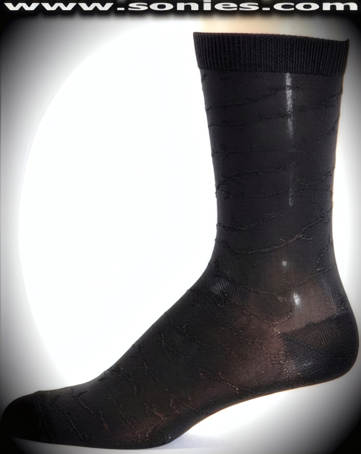 Gentleman's dress socks with thorn vine design