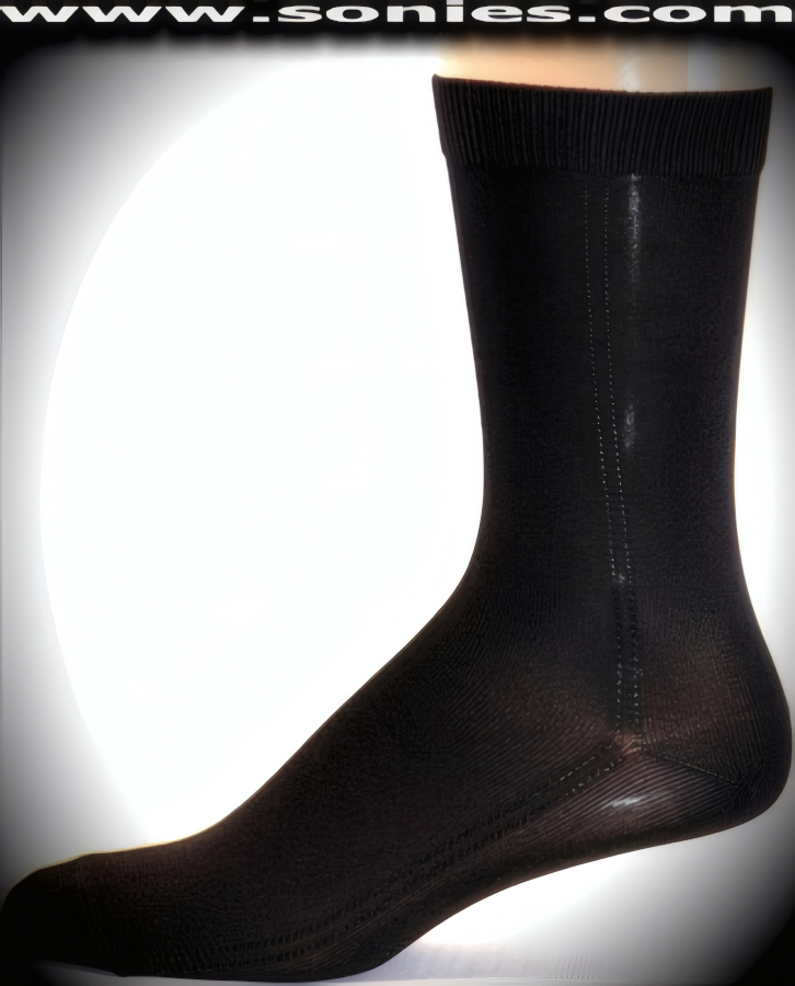 Gentlemen's dress socks with double side strand