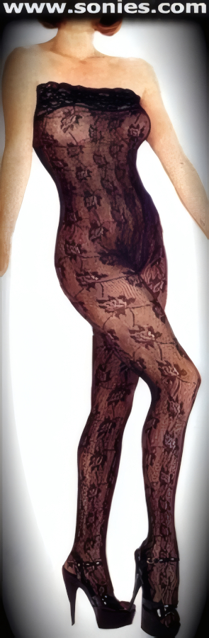 Autonoë Flower Lace Strapless Bodystocking