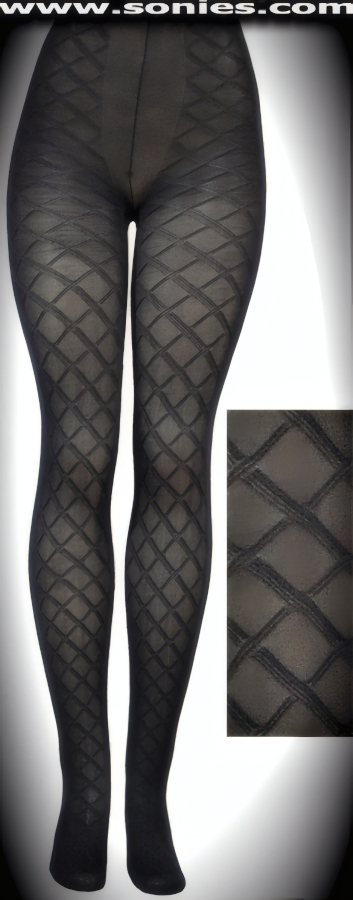 Micro mesh À la Mode stretch Lycra diamond tights
