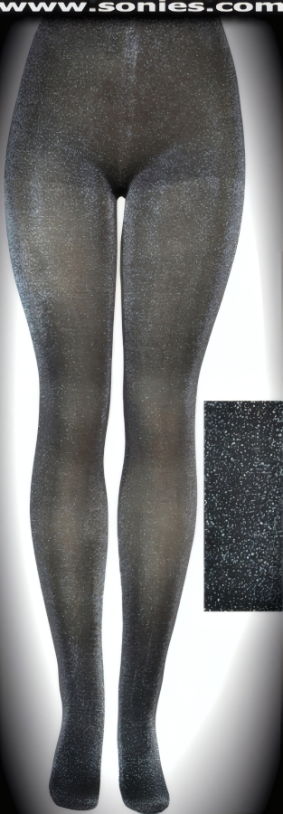 Plus-size Murphy shimmering stretch metallic Lycra tights
