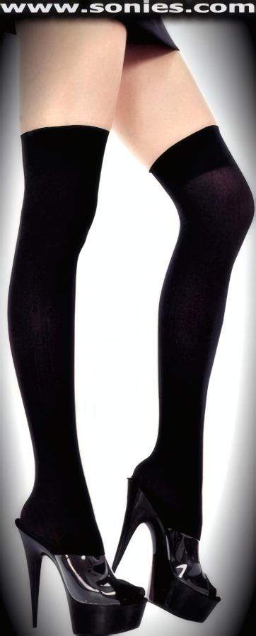 Menoeceus opaque thigh high stockings