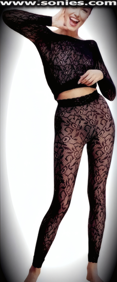 Filgre Sheer Lace Lycra Two-Piece Power Set