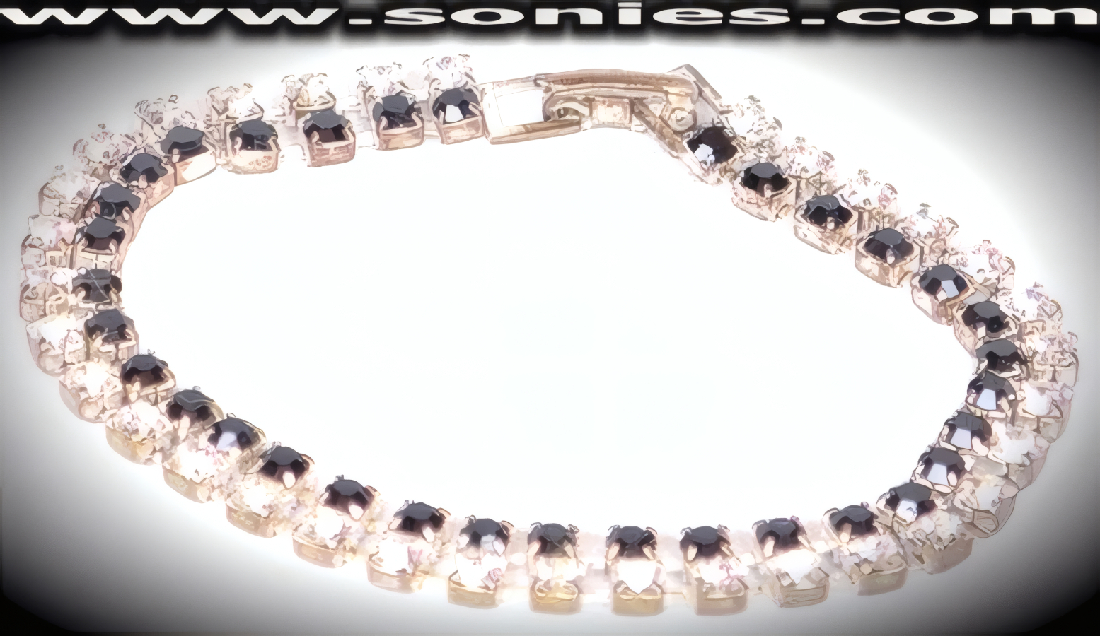 Creusa glamor 2 row rhinestone bracelet