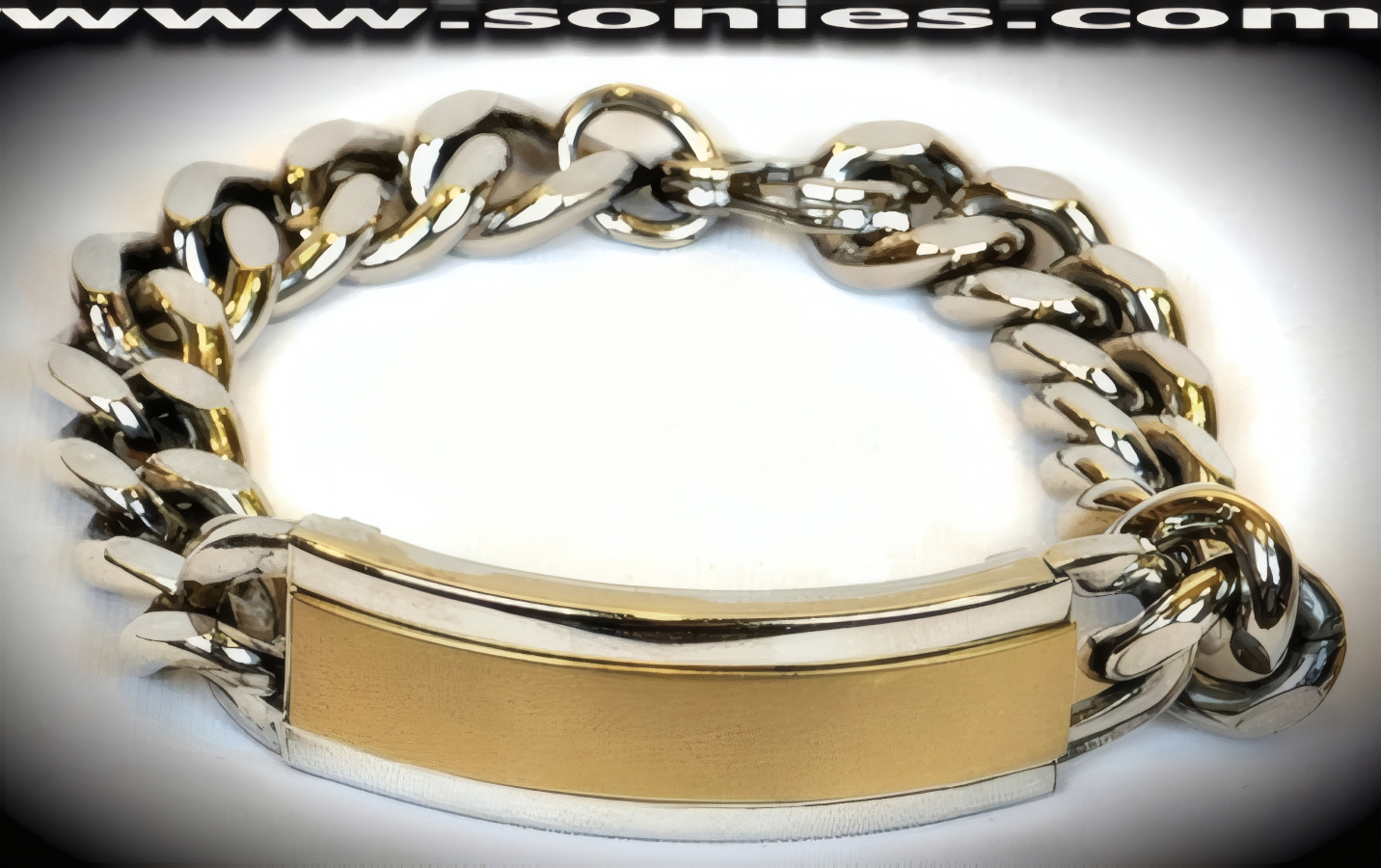 Delville I.D. silver with gold bracelet