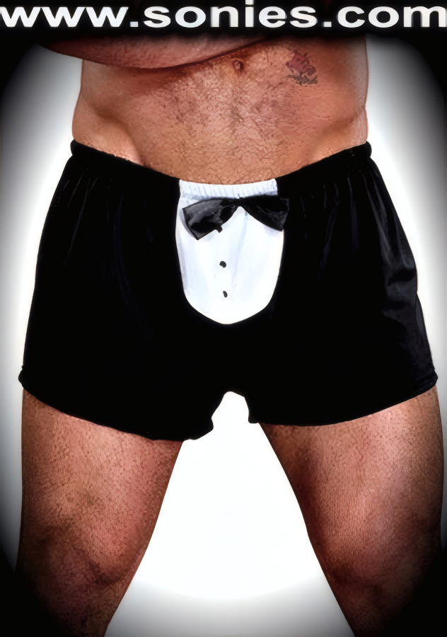 Men's Herbert tuxedo low-rise dance-wear boxer shorts