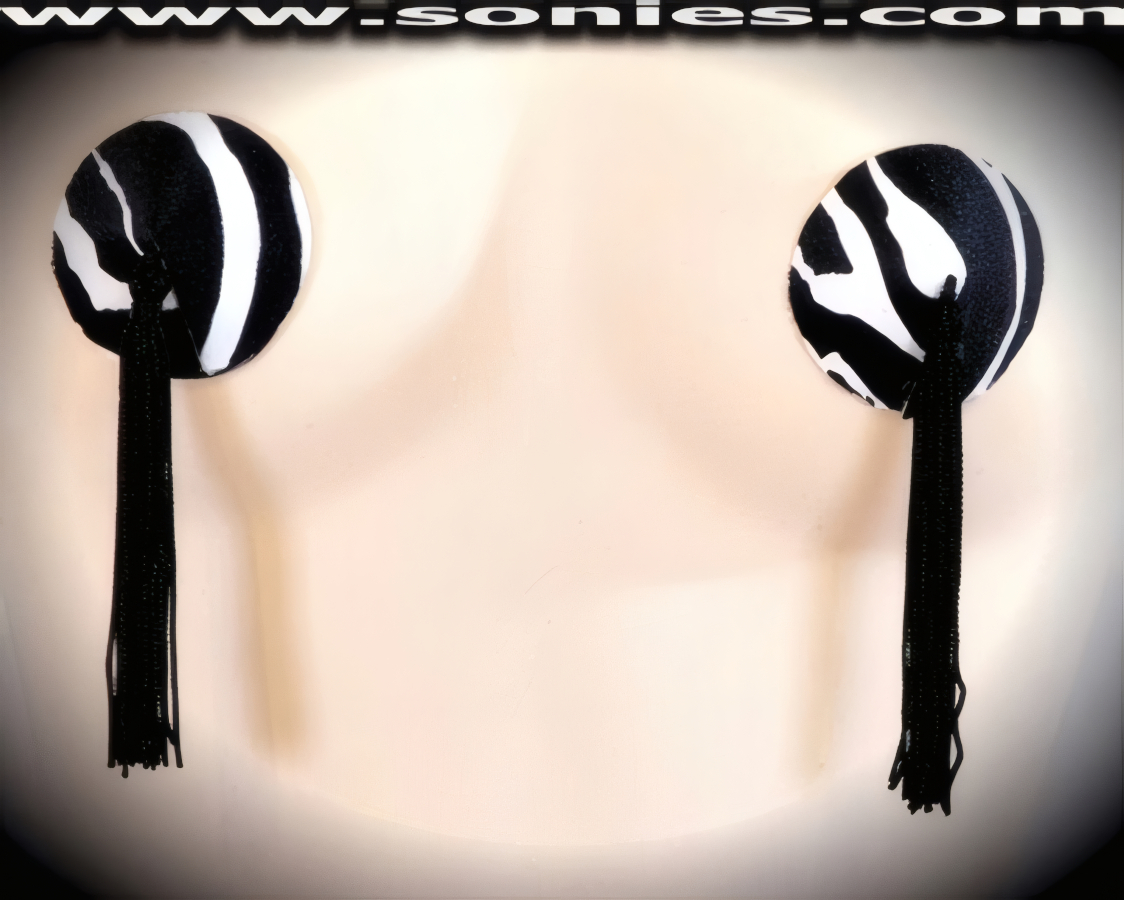 Botswana Zebra Print Tassel Pasties