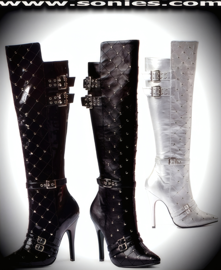 Gwen 5-Inch Vinyl Knee-High Boots