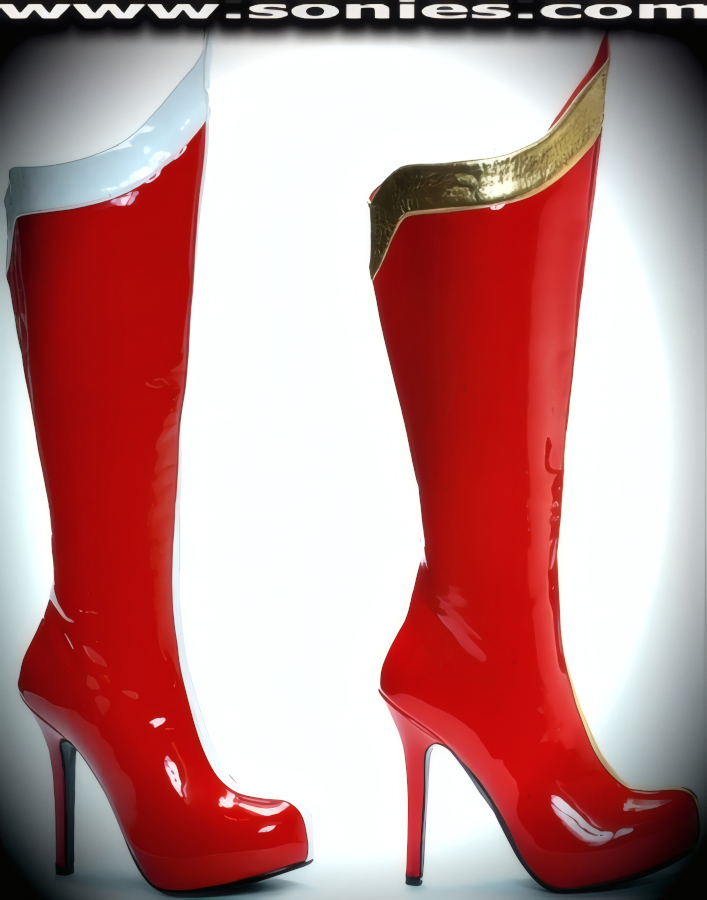 Comet 5½-Inch Vinyl Superhero Knee-High Boots