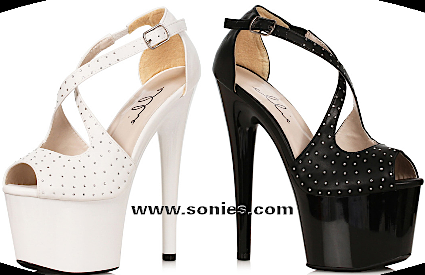 Wicked 7-Inch Open-Toe Crisscross Sandals