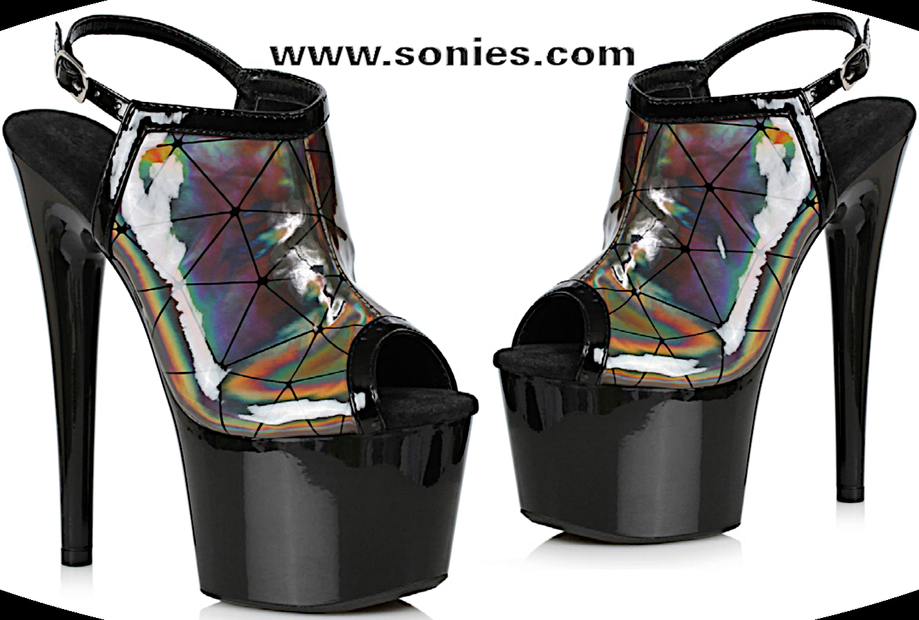 Zion 7-Inch Holographic Sandals