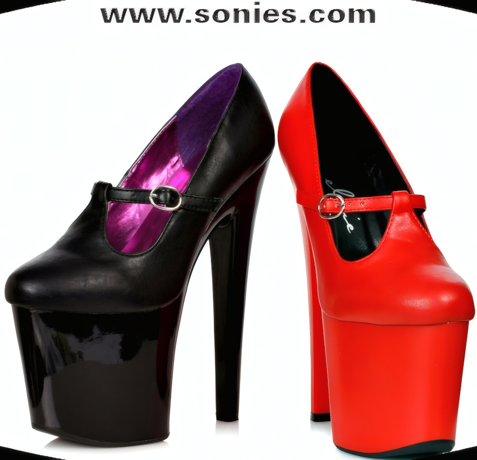 Ash 8-Inch T-Strap Mary Jane Shoes