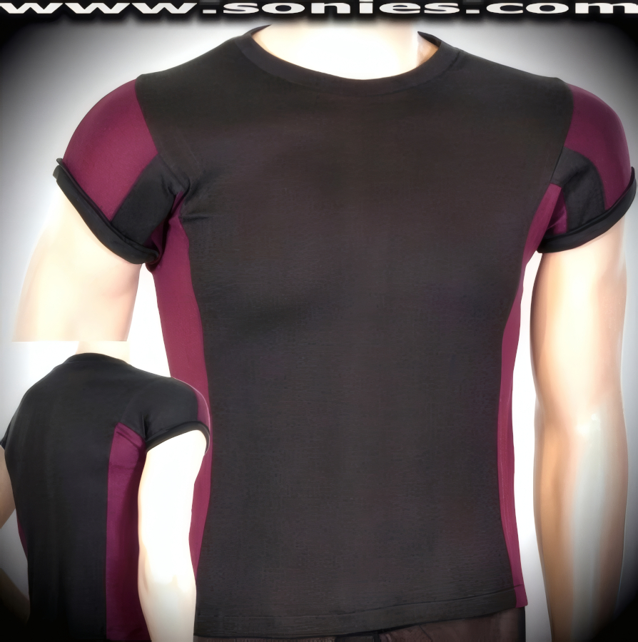 Dachstein cotton muscle shirt with dual contrasting sides