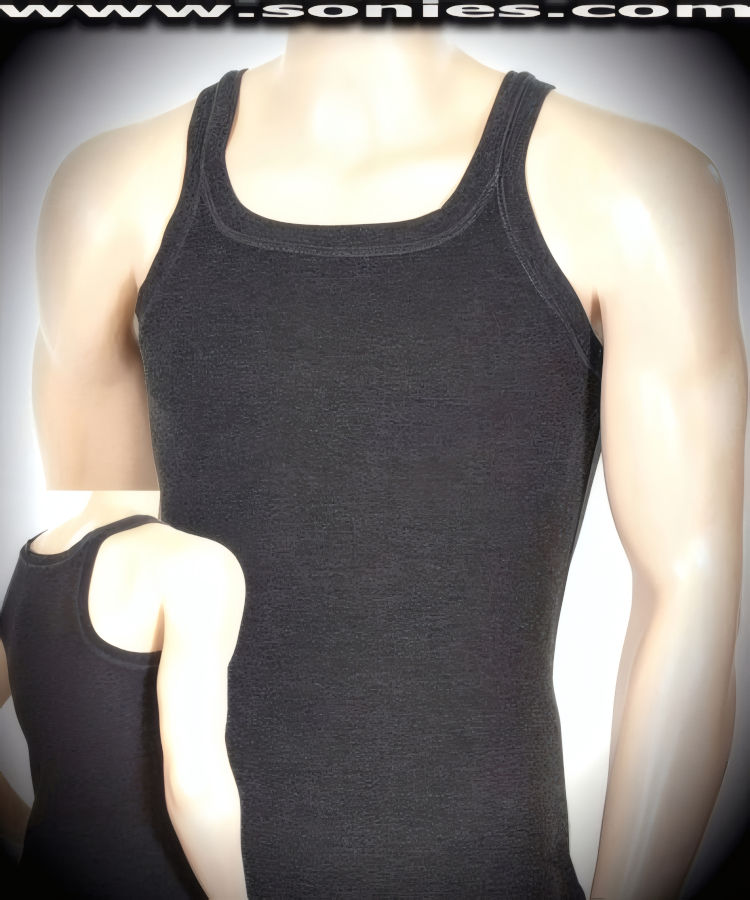 Alphubel cotton Lycra fitness shirt with square neckline