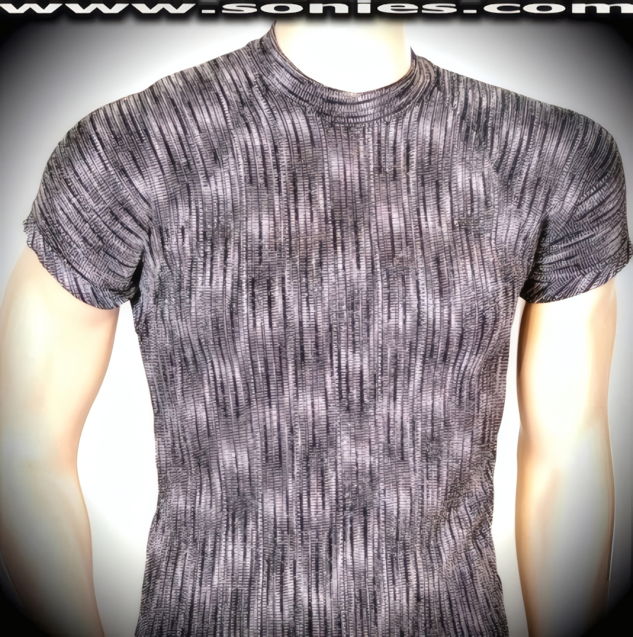 Man's Theodoric the Ostrogoth interference glitter textured shirt