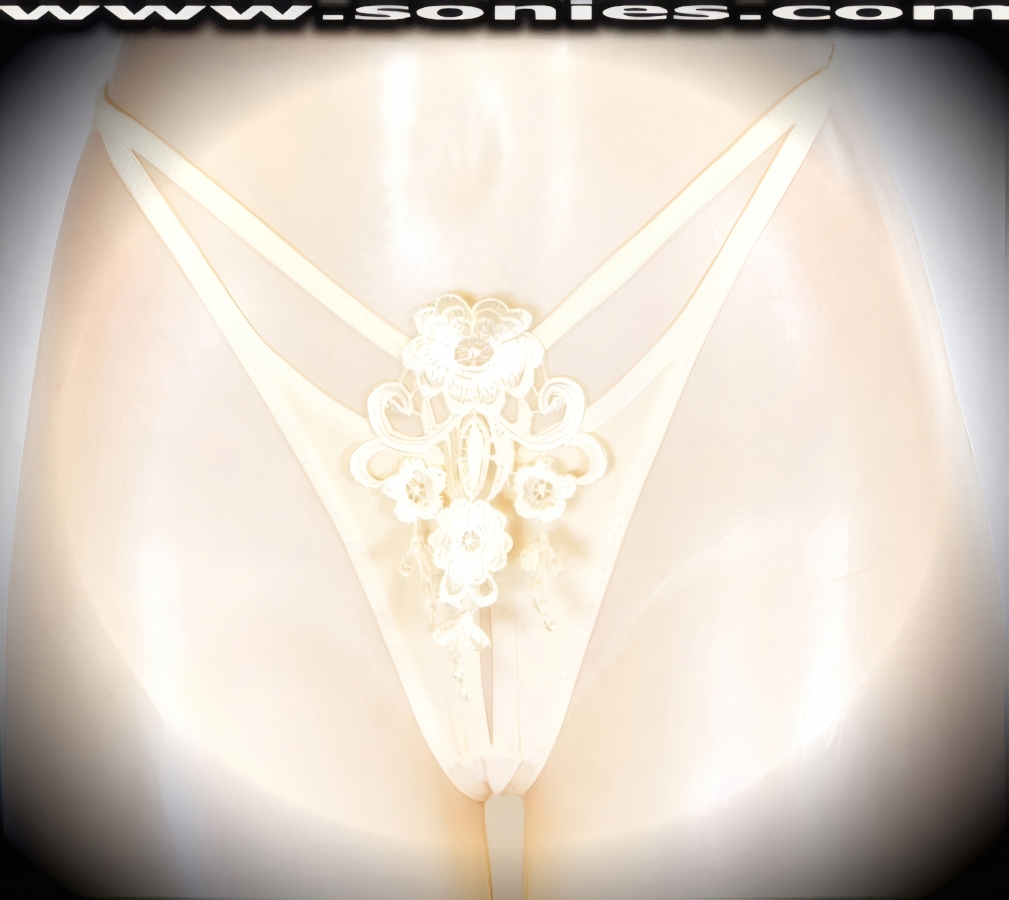 Lhotse Low-Rise Satin Lycra G-String Panty with Floral Detail