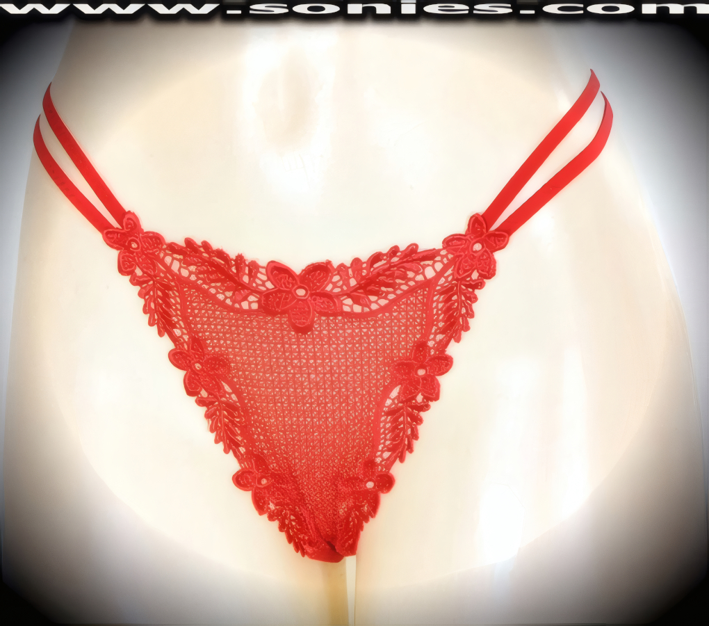 Scarlett Dance-Wear Low-Rise Lace & Lycra Thong Panty