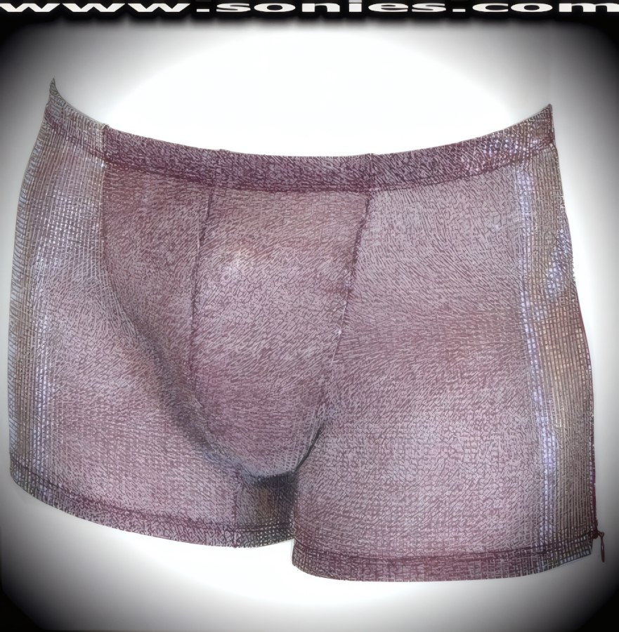 Argus silver glitter Lurex slinky Lycra shorts with zipper sides