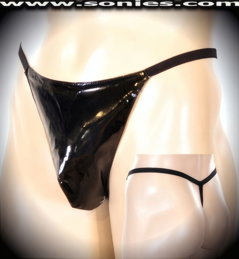Man's Attila-the-Hun vinyl dance-wear G-String underwear