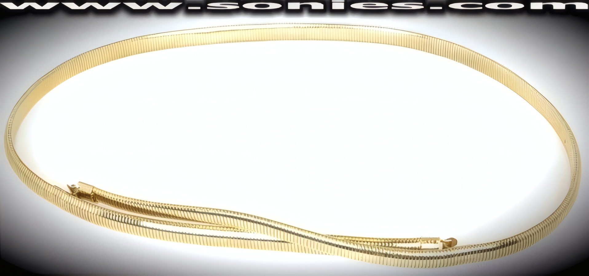 Aglaia surplice front expansion metal ladies belt