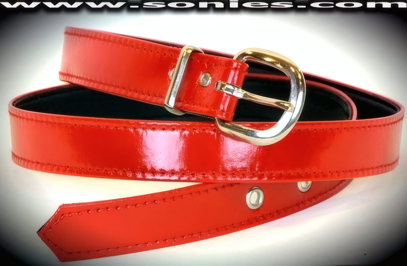 Anatolia skinny vinyl �" wide belt