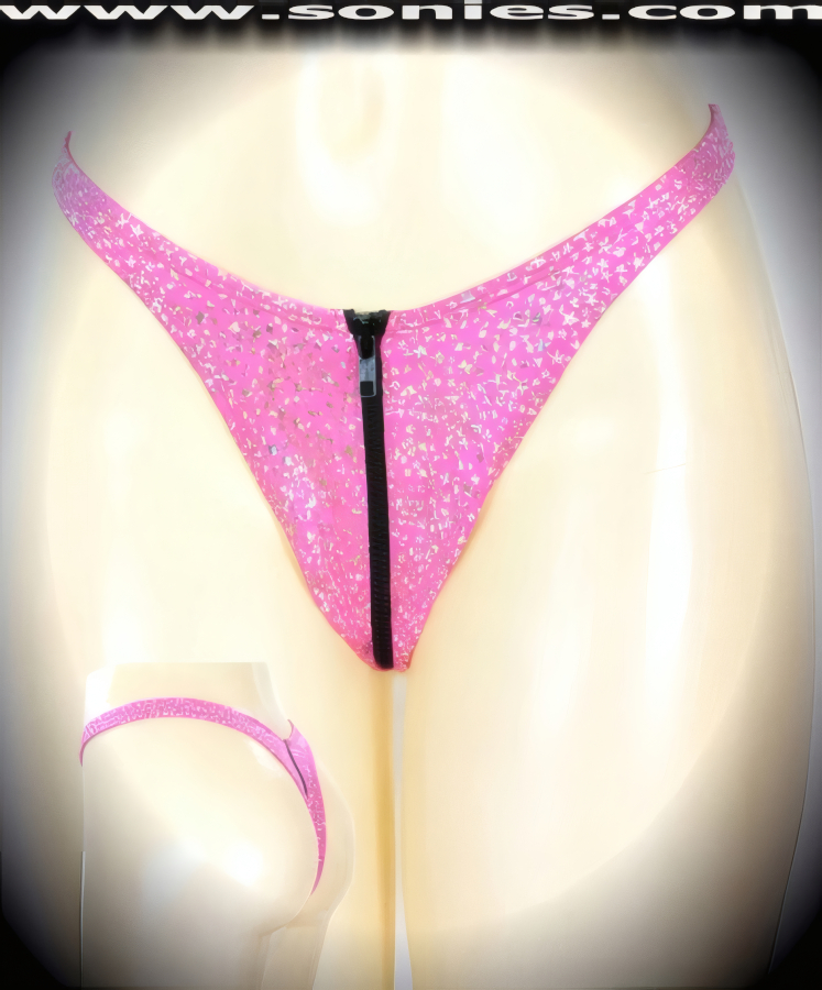 Velorum Silver Star Lycra Thong Panty