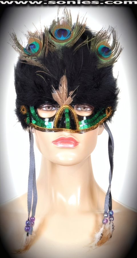 Make a lasting impression wearing this Libitina goddess mask