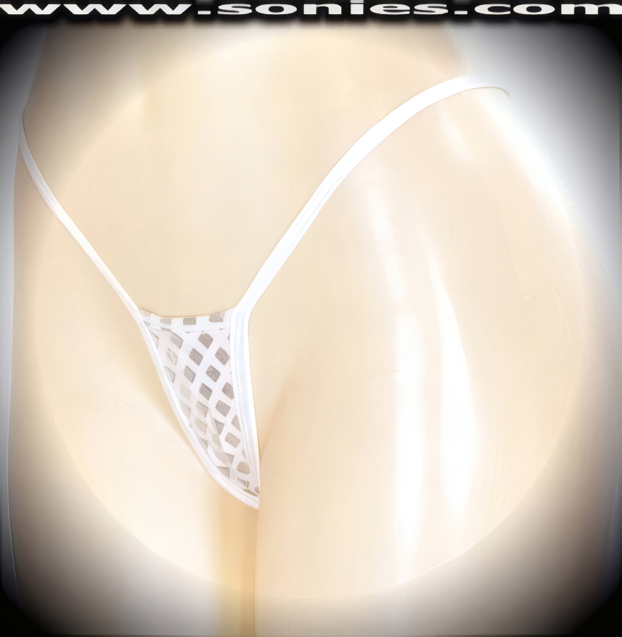 Frances Metallic Armor Lycra Micro Thong Panty