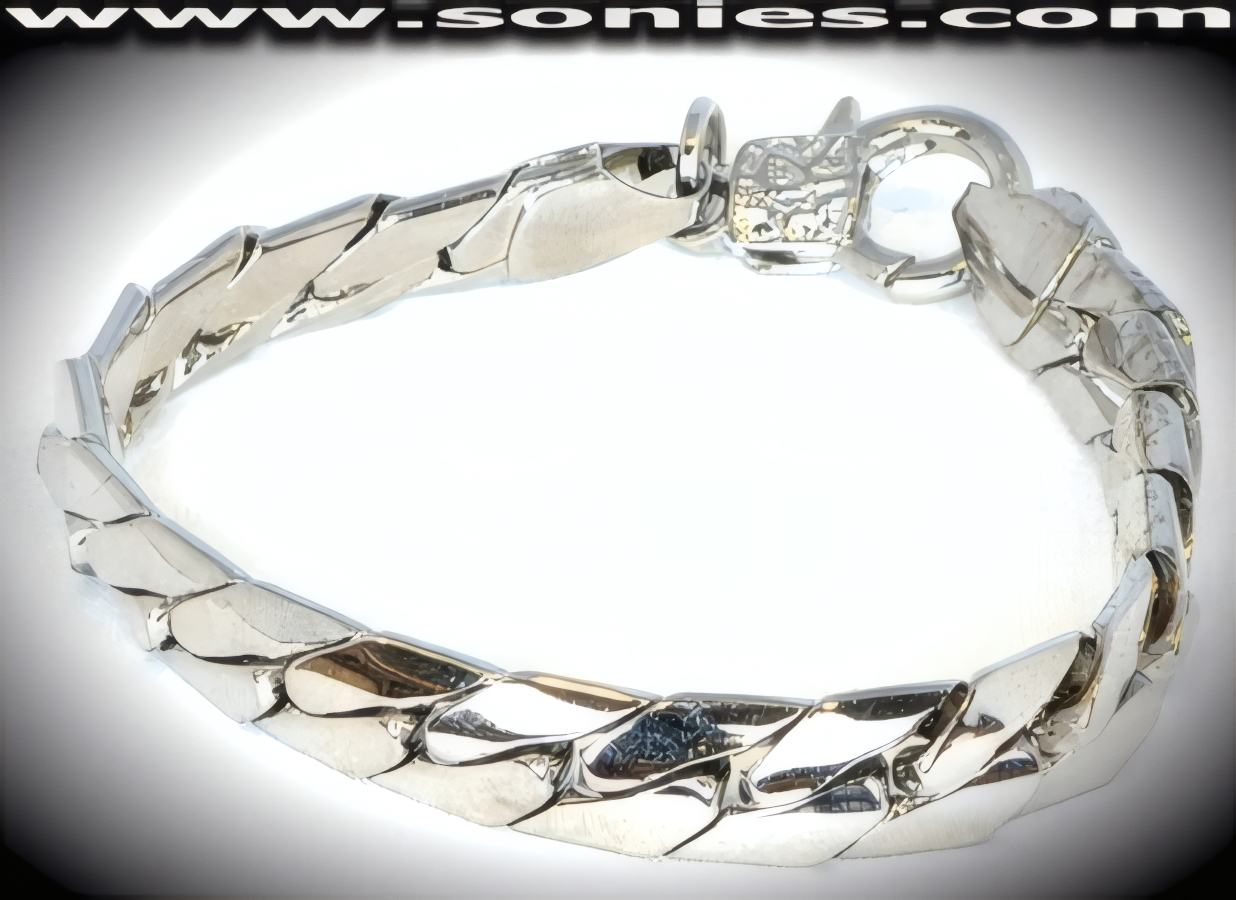 Intricate and bold braid anodized silver bracelet