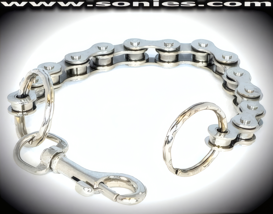Naxos key chain with its flexible steel bicycle hardware