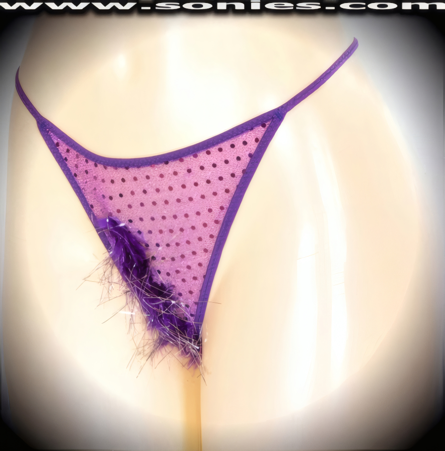 Kailash Low-Rise Lurex Knit G-String Panty with Sequins