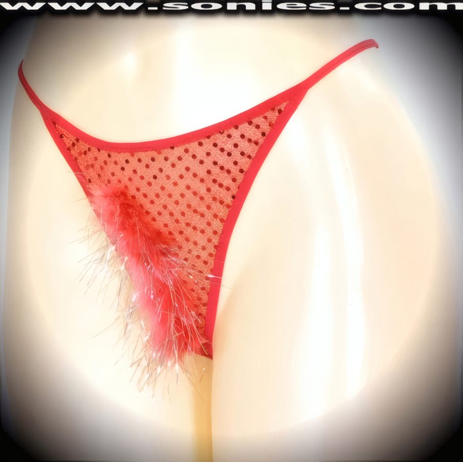 Kailash Low-Rise Lurex Knit G-String Panty with Sequins