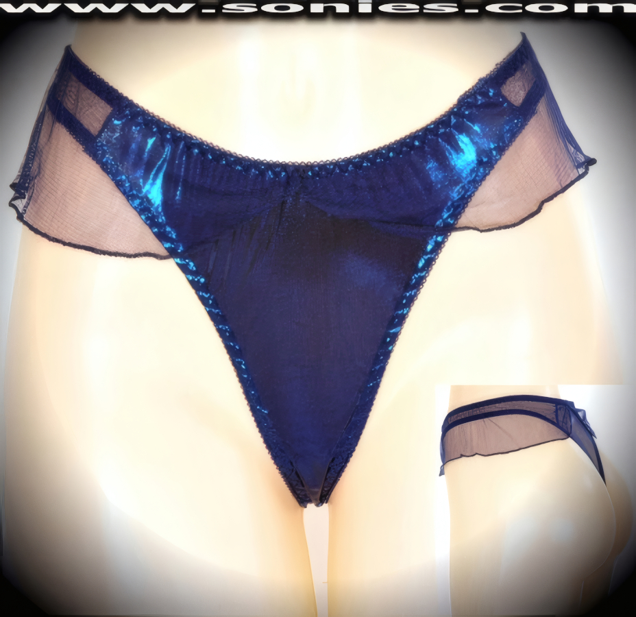 Barwa Lycra Mesh Thong Panty