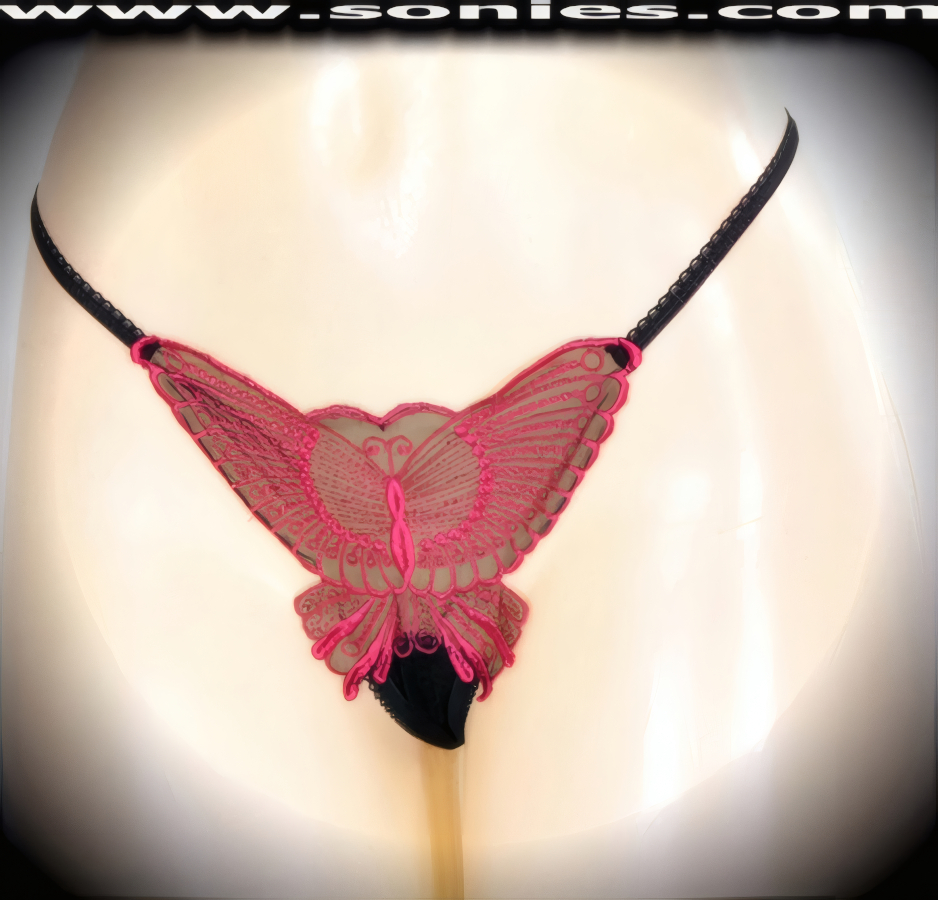 Nanga Low-Rise Mesh Butterfly Thong Panty