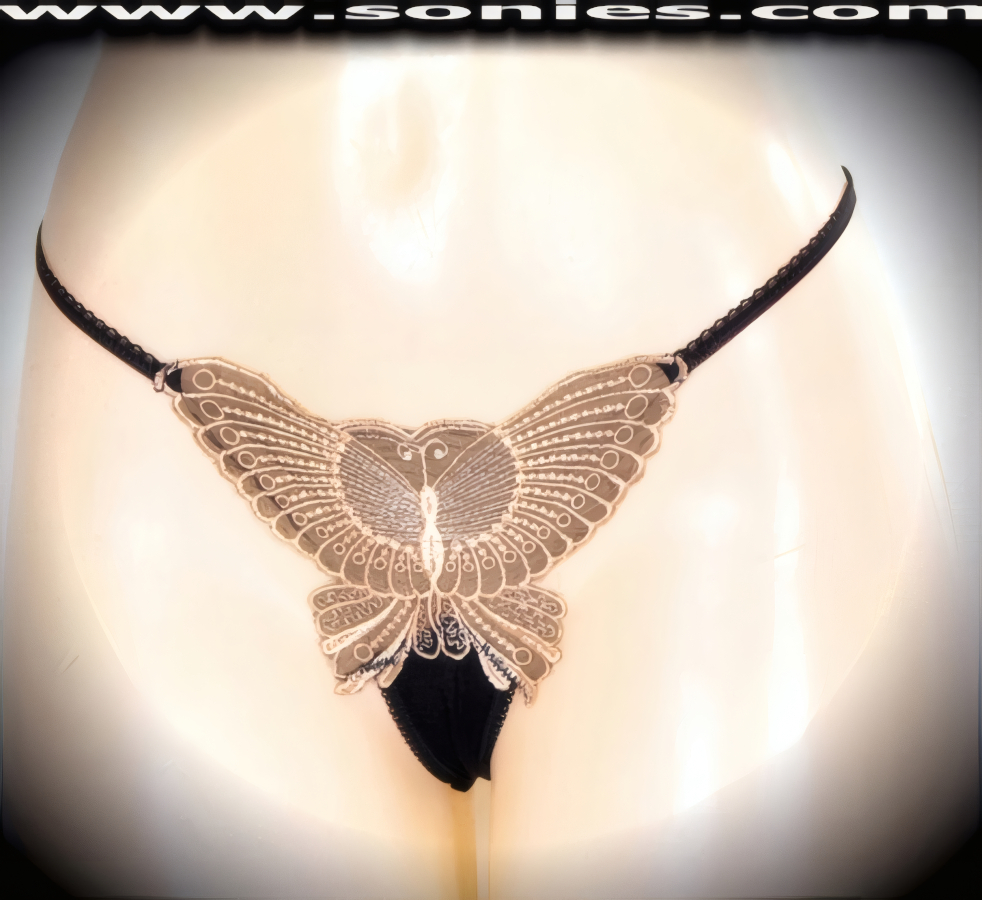 Nanga Low-Rise Mesh Butterfly Thong Panty