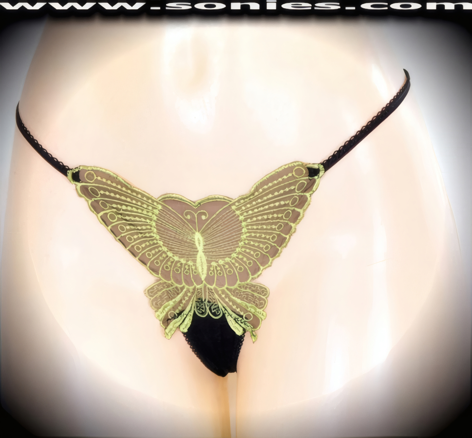 Nanga Low-Rise Mesh Butterfly Thong Panty