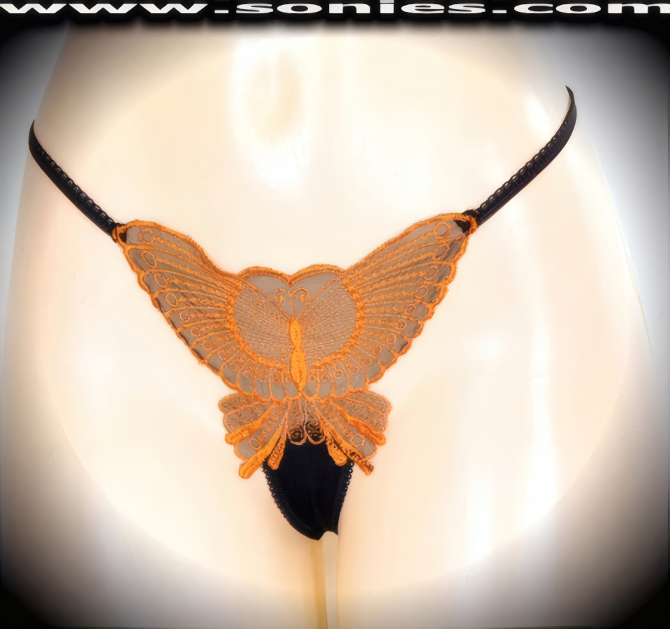 Nanga Low-Rise Mesh Butterfly Thong Panty