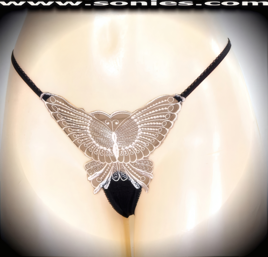 Nanga Low-Rise Mesh Butterfly Thong Panty