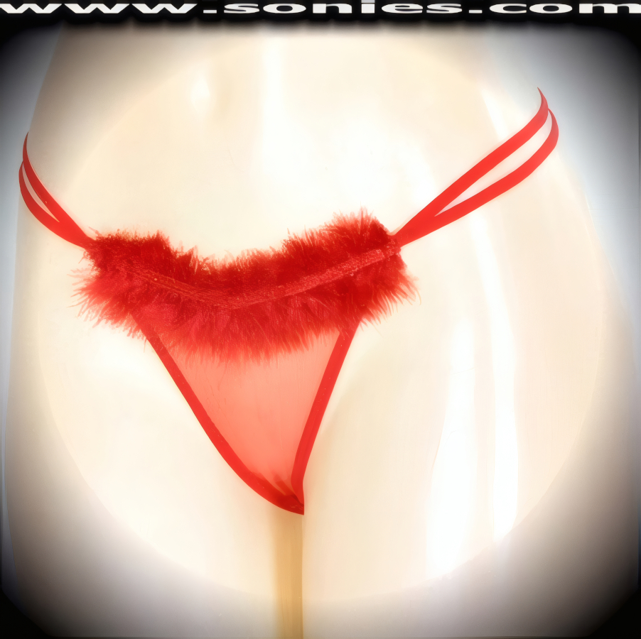 Parbat Low-Rise Mesh Marabou G-String Panty